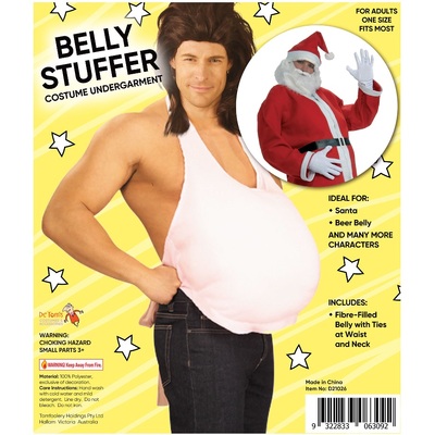 Adult Santa Costume Belly Stuffer (One Size)