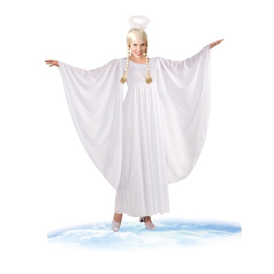 Adult White Angel Dress Costume (Standard Size) Pk 1