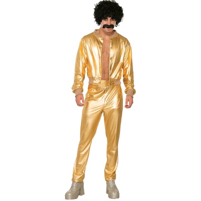 Adult Gold 70s Disco Singer Costume (Plus Size)