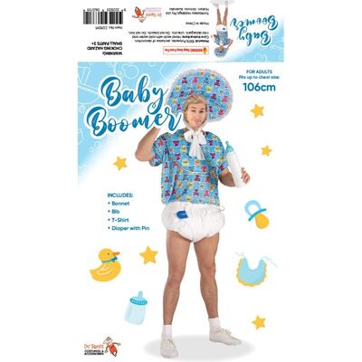 Adult Blue Baby Boomer Costume (Standard Size)