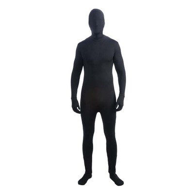 Adult Black Invisible Man Full Body Suit (Standard Size)