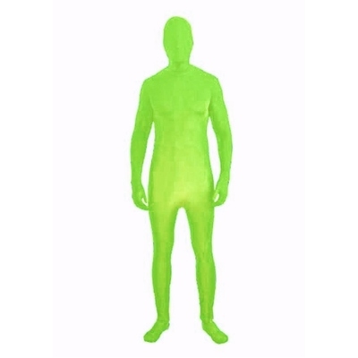 Adult Green Invisible Man Full Body Suit (Standard Size)
