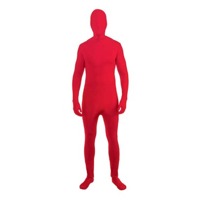 Adult Red Invisible Man Full Body Suit (Standard Size)