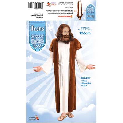 Adult Jesus Robe & Coat Costume (Standard Size)