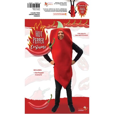 Adult Red Hot Pepper Costume (One Size)
