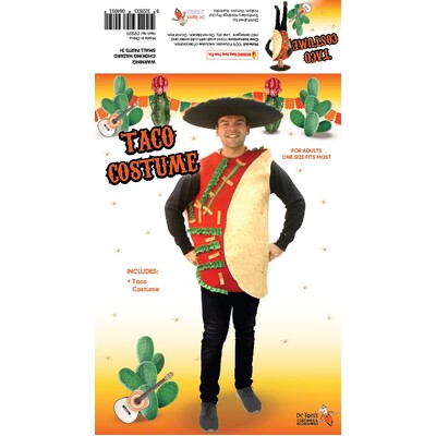 Adult Mexican Taco Costume (One Size)
