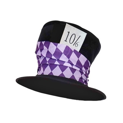 Soft Plush Mad Hatter Top Hat