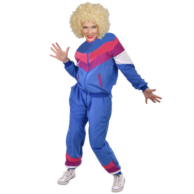 Adult Womens 1980s Tracksuit Costume (12-14)