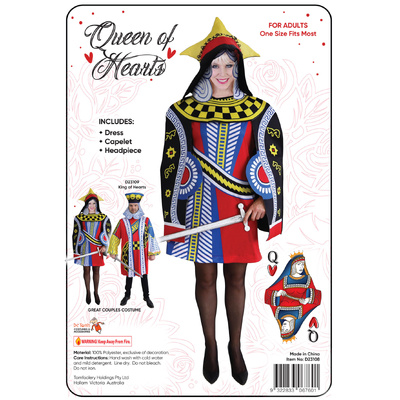 Adult Queen Of Hearts Costume (One Size)