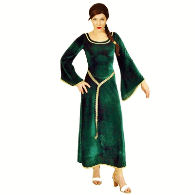 Adult Green Fiona Princess Dress Costume (Large, 12-14)
