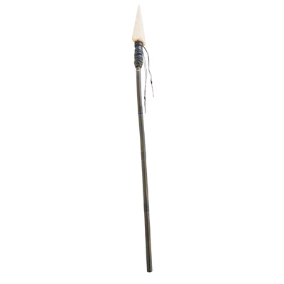 Black Costume Spear with White Tip 152cm