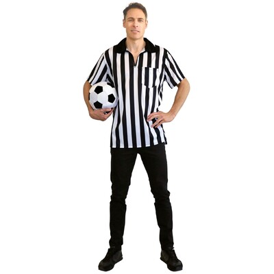Adult Sports Referee Costume Shirt Mens Large