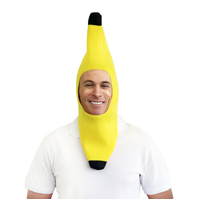 Soft Plush Yellow Banana Hat