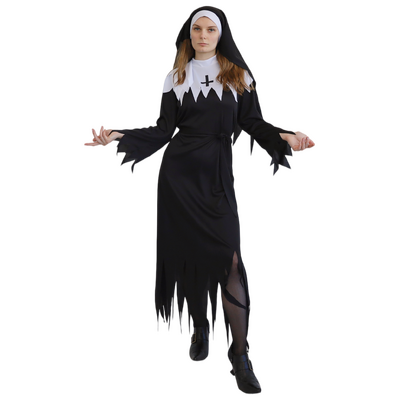 Adult Evil Nun Halloween Costume Size 12-14