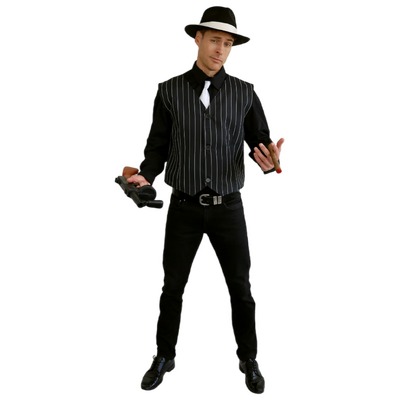 Adult 1920's Pinstripe Gangster Vest - Men's Large 100% Polyester Costume