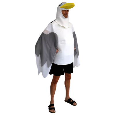Adult Seagull Costume with Headpiece One Size