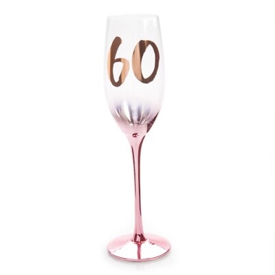 Blush Pink Rose Gold 60 Boxed Champagne Glass