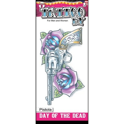 Day of the Dead Pistola Tattoo (1 Tattoo) Pk 1