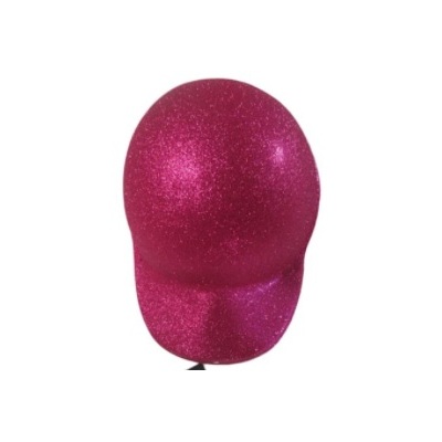 Pink Glitter Jockey Hat Cap (Pk 1)