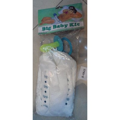 Blue Big Baby Nappy and Dummy Adult Costume Pk 1