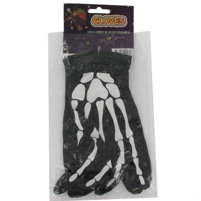 Gloves Skeleton Hand Adult Pk2