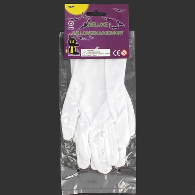 Short White Adult Gloves (1 Pair)