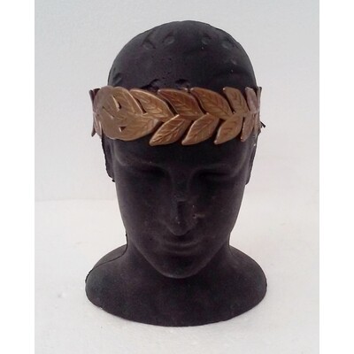 Roman Laurel Gold Leaf Wreath Plastic Headband Pk 1 