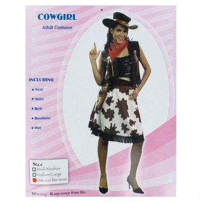 Costume Cowgirl Deluxe Adult Pk1 
