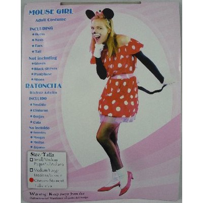 Adult Mouse Girl Costume Pk 1