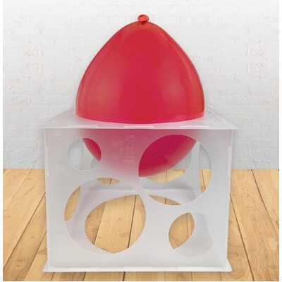 Collapsible Plastic Balloon Sizer Box