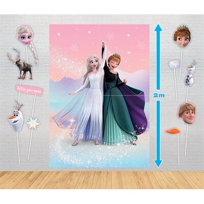 Frozen Giant Poster Backdrop & Photo Props Kit