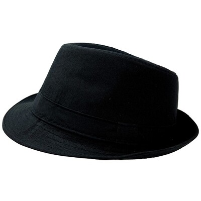 Black Fedora Hat Adult Size