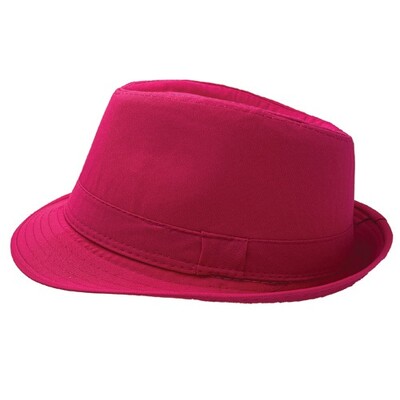Pink Fedora Hat Adult Size