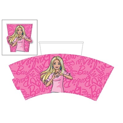 Barbie Paper Cup Sleeves Pk 8