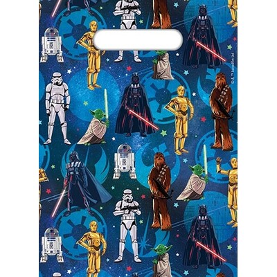 Star Wars Plastic Party Loot Bags Pk 8