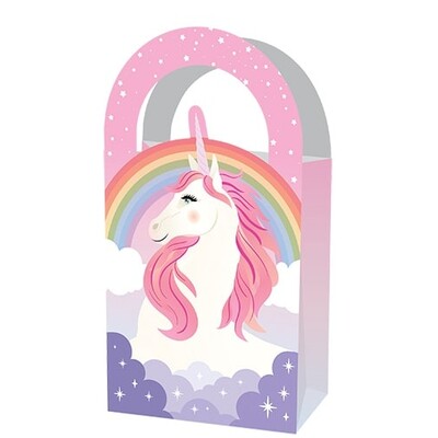 Pastel Unicorn Paper Party Loot Bags Pk 4