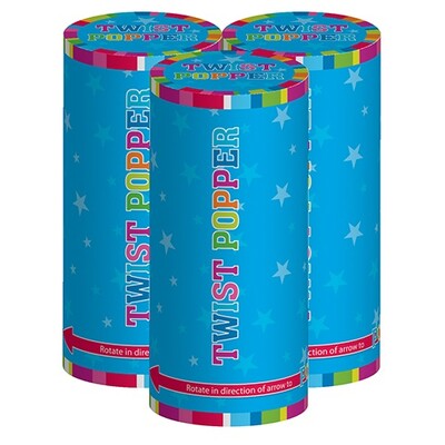 Party Twist Popper Rainbow Confetti Cannon Indoor Outdoor Celebration