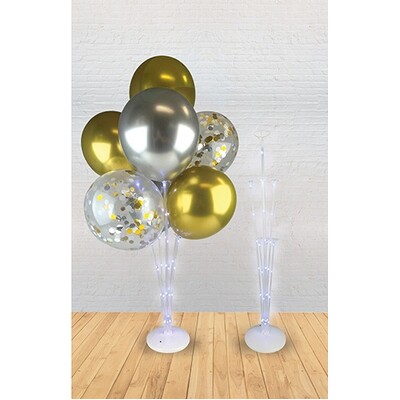 White LED Light Up 7 Balloon Tree Stand 74cm