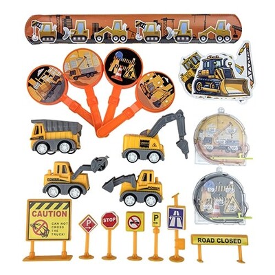 Construction Party Favours Mega Assorted Value Pack Pk 48