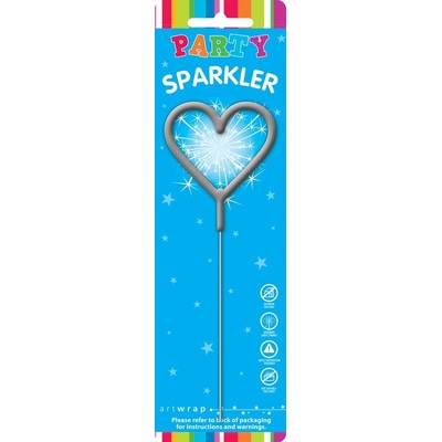 Heart Shaped Party Sparkler 6cm (Pk 1)