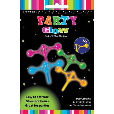 Glow Stick Clackers Party Favours (Pk 4)