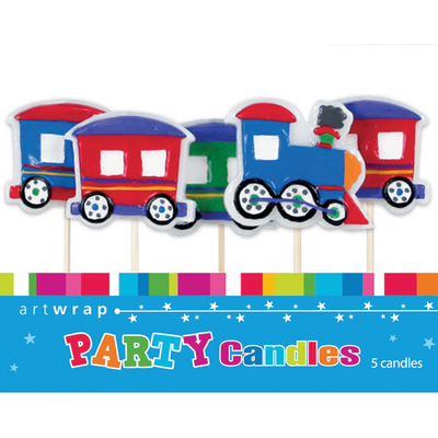 Trains Party Cake Candles Pk 5