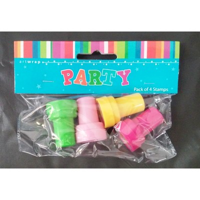 Assorted Stamps Party Favours Pk 4