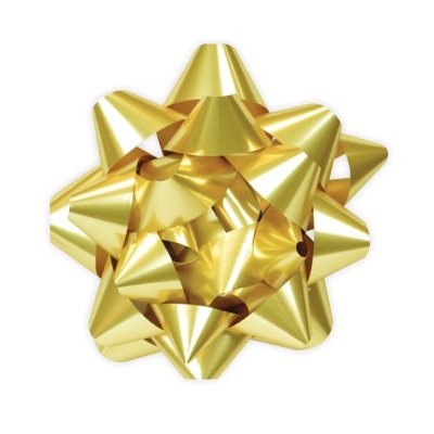 Metallic Gold Large Star Gift Bow (Pk 1) 