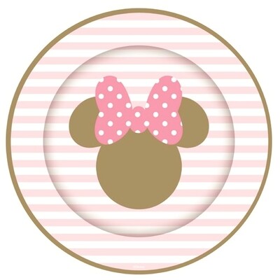 Minnie Mouse 9in. Paper Plates Pk 8