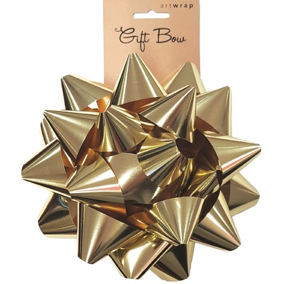 Metallic Gold Medium Star Gift Bow (Pk 1) 