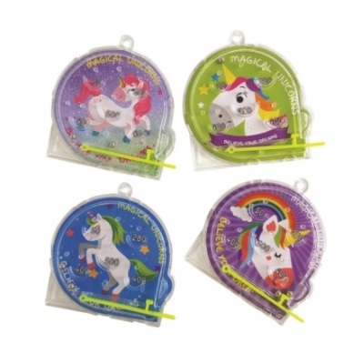Assorted Unicorn Pin Ball Party Favours Pk 4