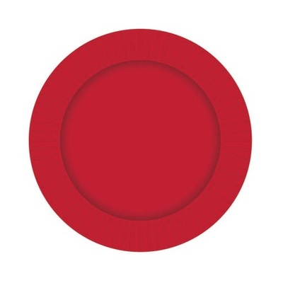 Red Round Paper Plates 23cm (Pk 8)