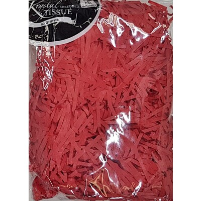 Paper Tissue Shred Red 40g Pk 1
