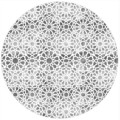 Silver Foil Star Design Placemat Set (Pk 4)